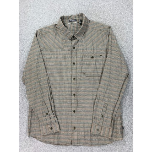 Toad & Co‎ Long Sleeve Button Down Shirt (Men's Large) Tan - Picture 1 of 11